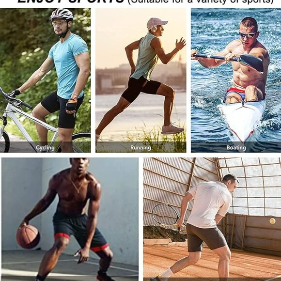 NWT Men’s Pocket Compression Shorts XL – Blue | Running, Workout, Athletic Gear - Picture 3 of 5